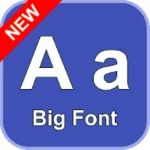 big font android application logo